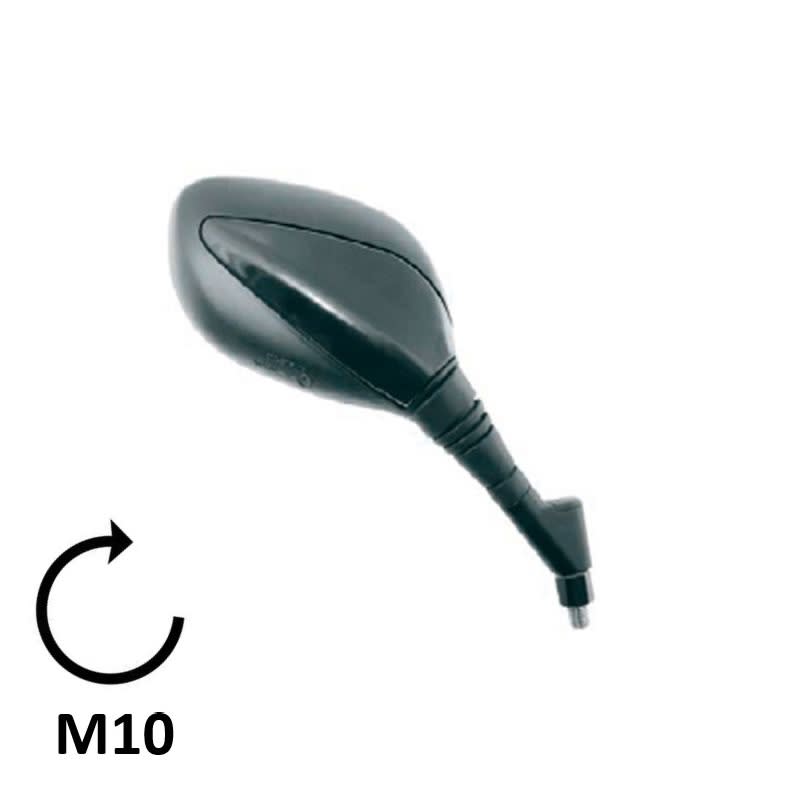 BCR Schwarzer rechter Spiegel, kompatibel mit Kymco 50/125ccm Modellen 1065