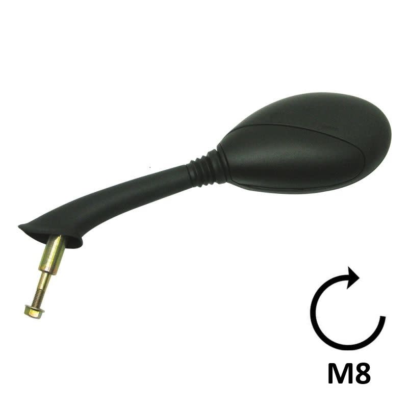 BCR Linker schwarzer Spiegel, kompatibel mit Piaggio Vespa 50/125cc 1115 Modellen