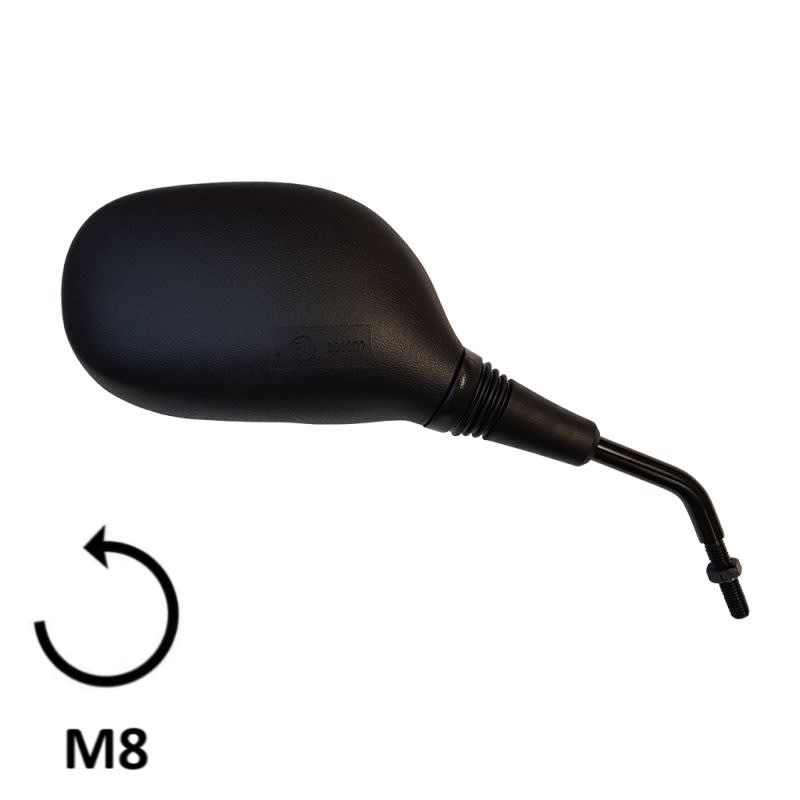 BCR Rechter schwarzer Spiegel, kompatibel mit Honda 125/150cc Modellen 1215