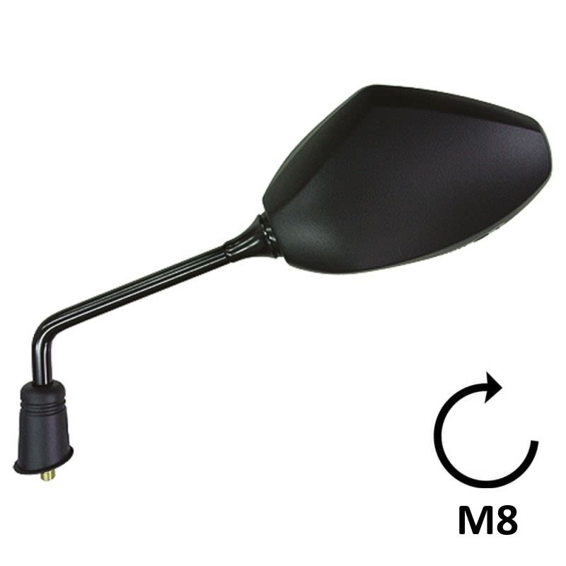 BCR Specchio nero sinistro compatibile con modelli Sym 50/125/150cc