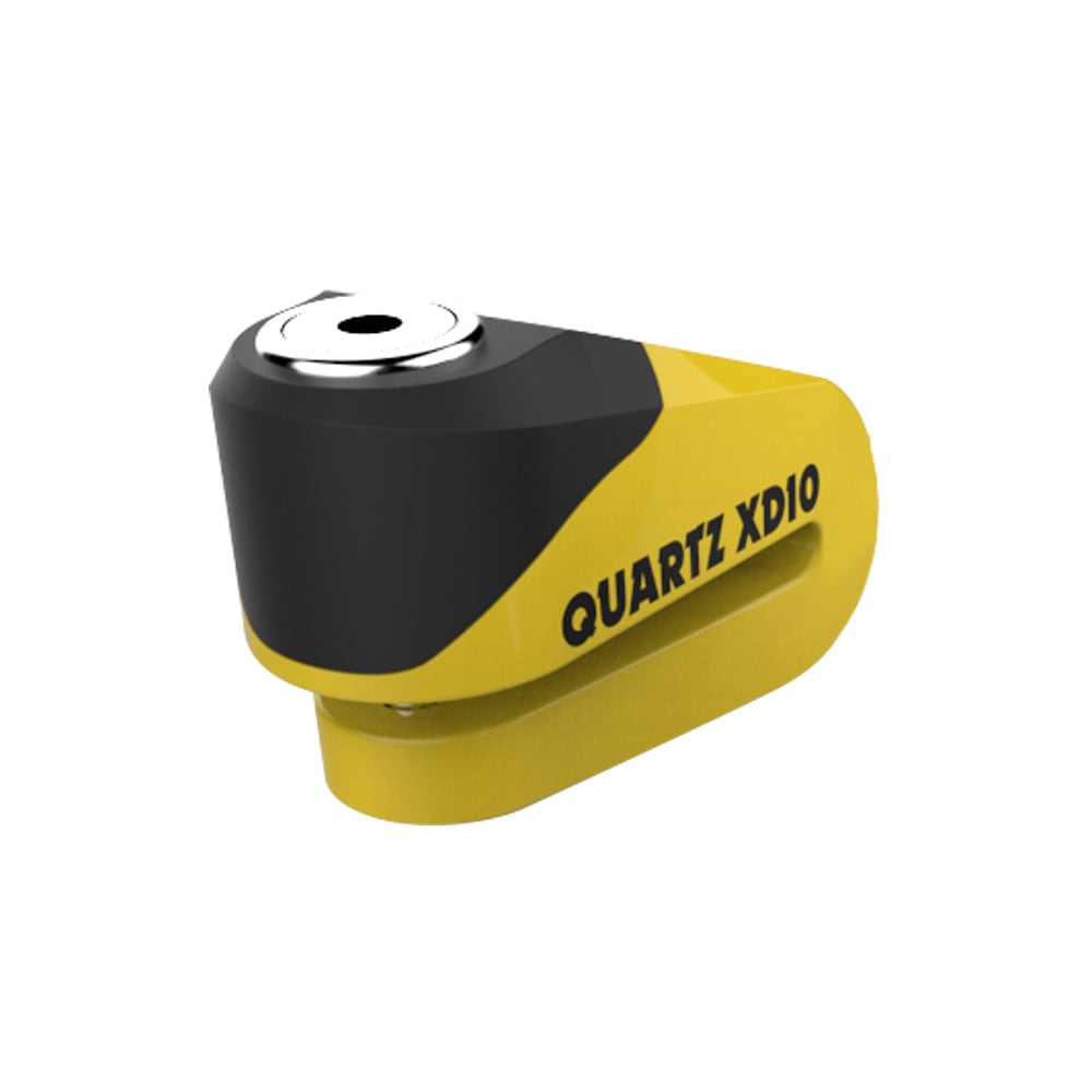 Oxford Lucchetto bloccadisco QUARTZ XD10 diametro perno 10mm giallo/nero