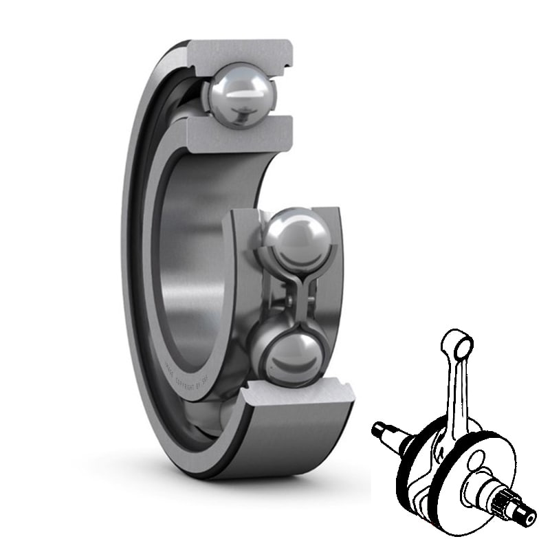 Skf Cuscinetto 6200/C3 - 10x30x9