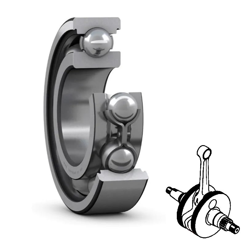 Skf Cuscinetto 6204/C3 - 20x47x14