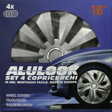 Cora Set of 4 16'' Alulook Fox Wheel Covers