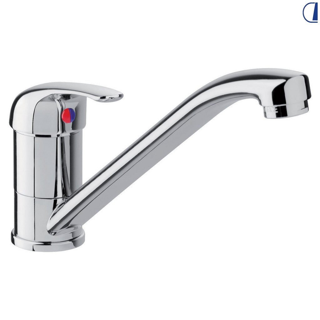Di-Tec Miscelatore monoleva canna 14 con flessibili attacchi M3/8