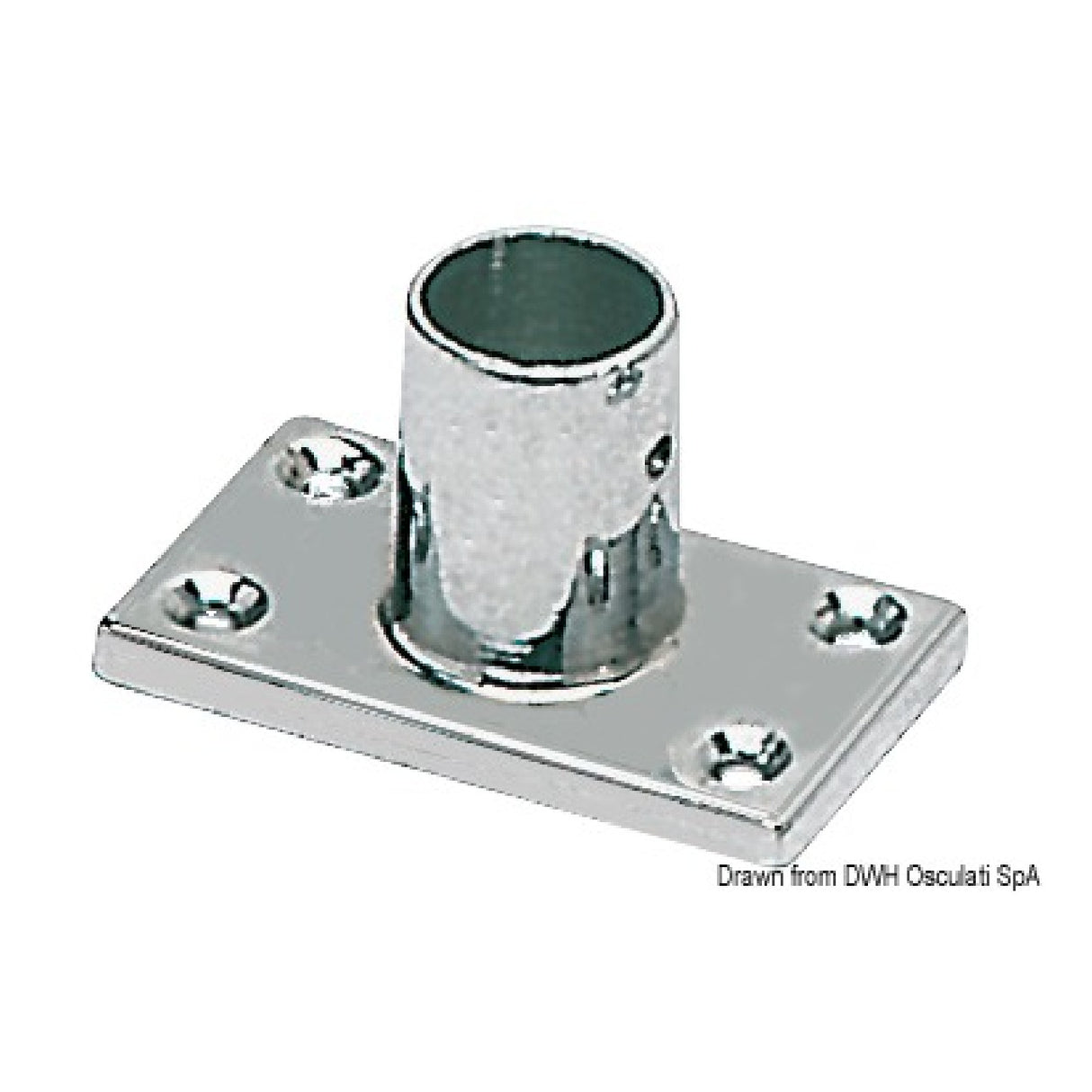 Osculati Kanzelträger 90 22 mm rechteckig 41.013.00