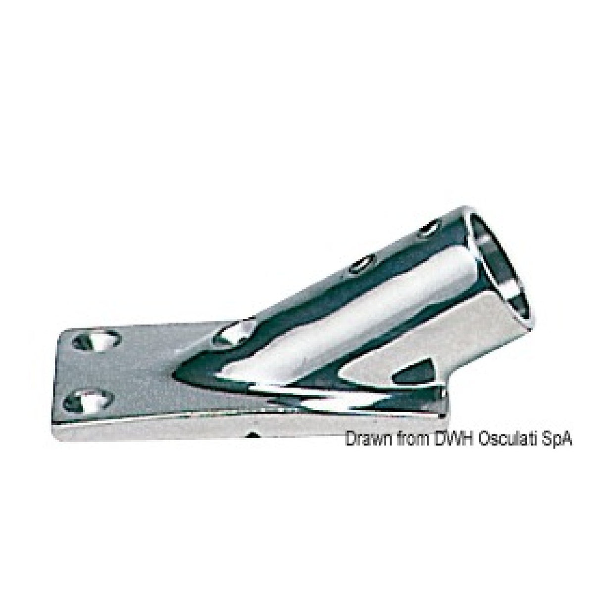 Osculati Rectangular stainless steel pulpit fitting 41.113.00