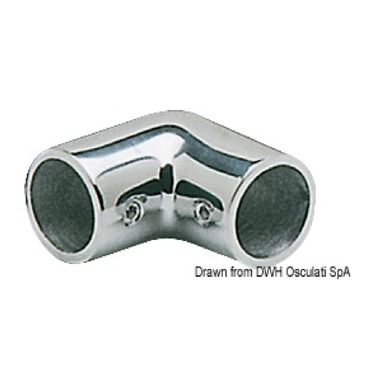 Osculati Raccordo per pulpito 90 angolare in inox 41.119.22