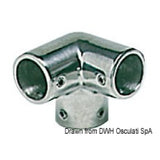 Osculati Raccordo per pulpito angolare inox a 3 vie 90 41.121.22