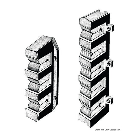 Osculati Supporto per canne da pesca per pulpito 41.127.50