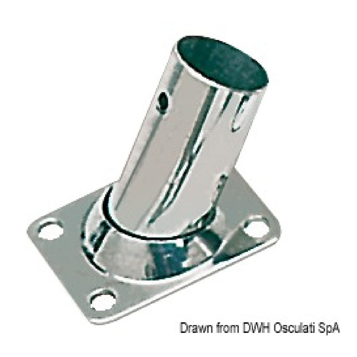 Osculati Stainless steel rectangular base 60 for pulpit 41.132.22