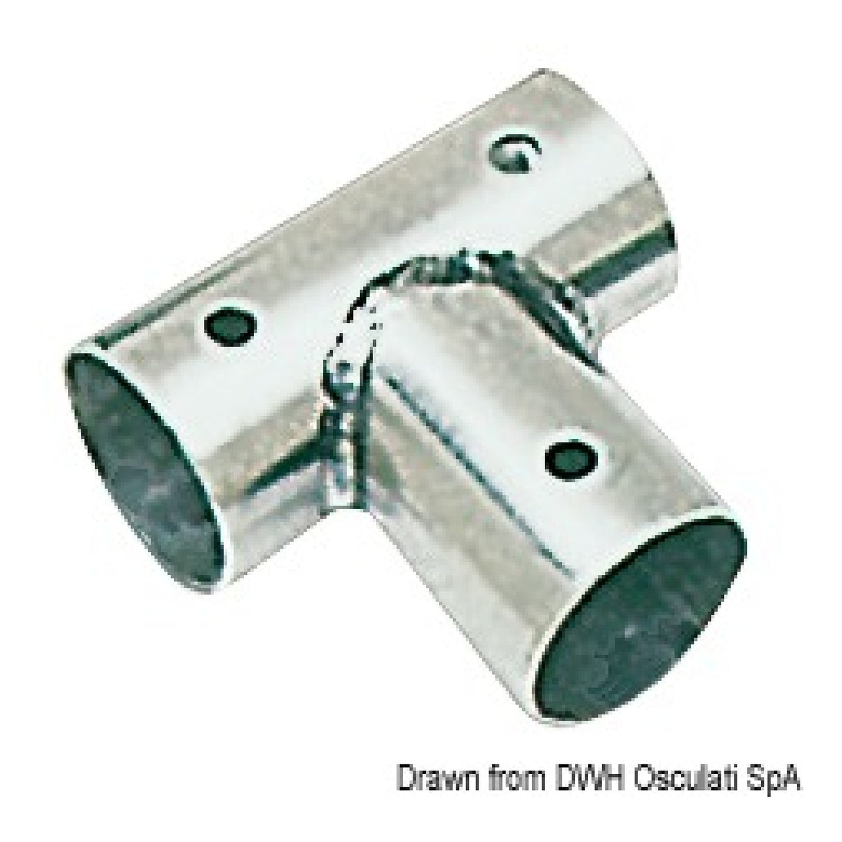 Osculati Edelstahl-Fitting T 90 für Kanzel 41.135.22