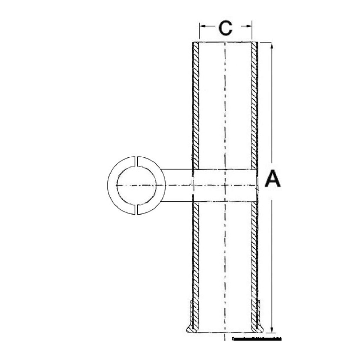 Portacañas de acero inoxidable Osculati Ultra para tubos 41.167.57