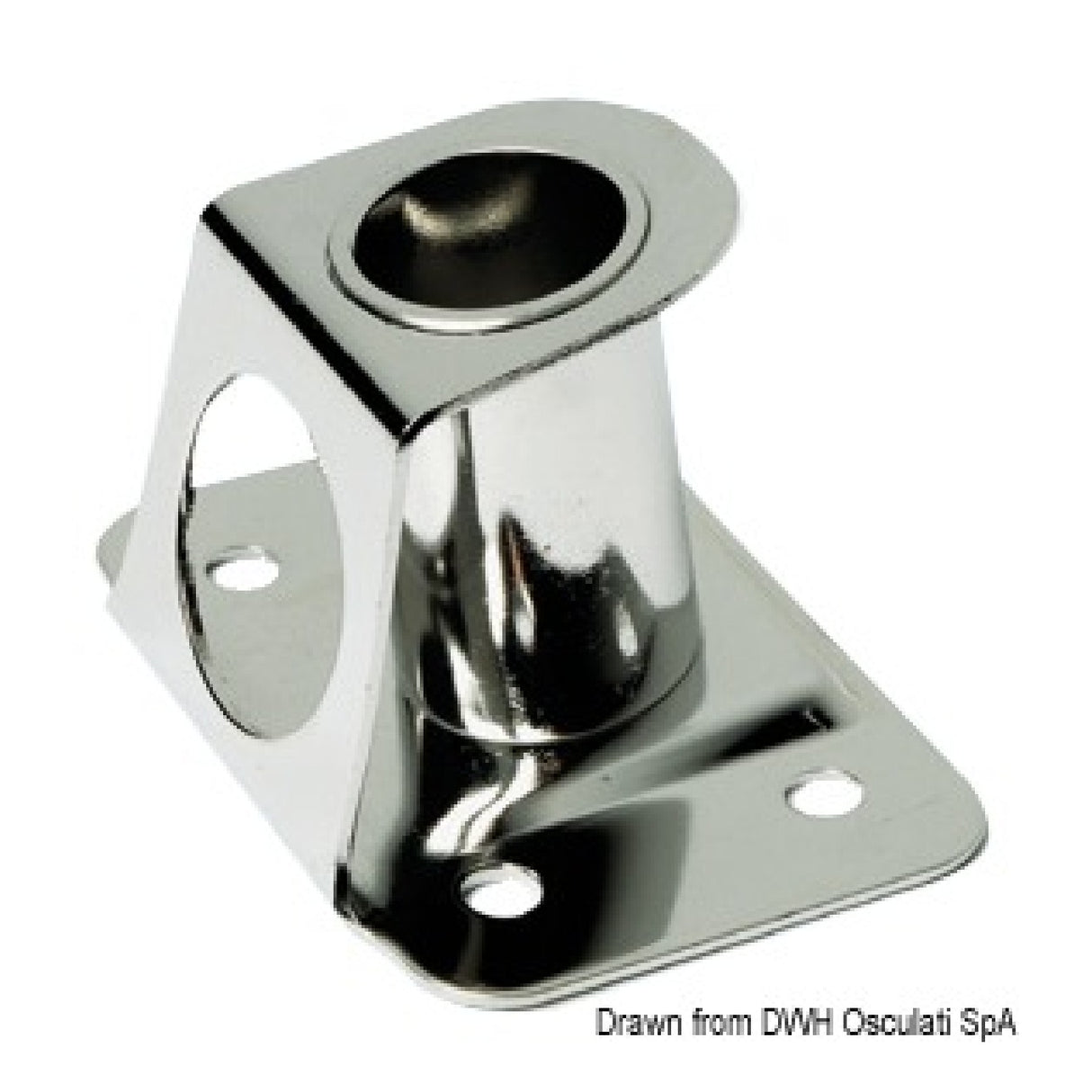 Osculati 4-post stanchion base with reinforcement 41.173.20