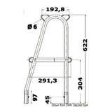 Osculati Doble montante para bases internas 41.175.99