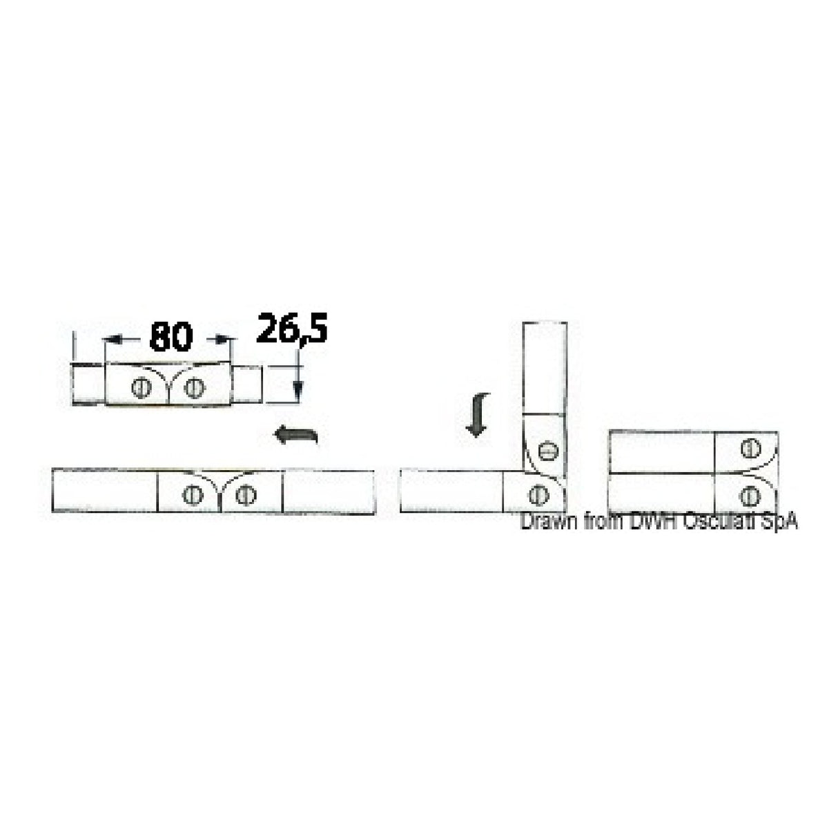 Osculati Sistema di apertura/chiusura per pulpiti 41.320.30