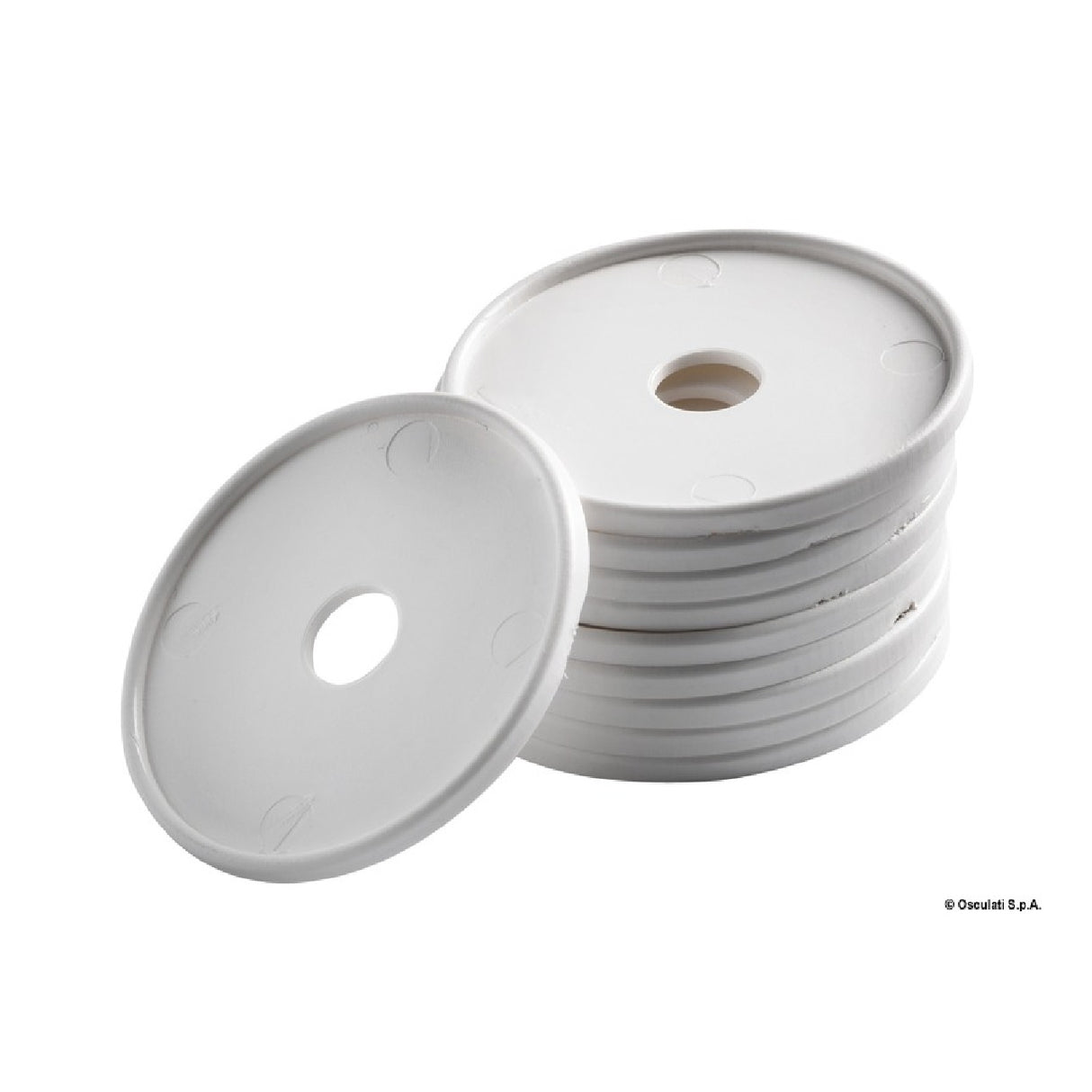Base de polietileno blanco Osculati 41.412.38 - 1 paquete de 10 piezas 41.412.38