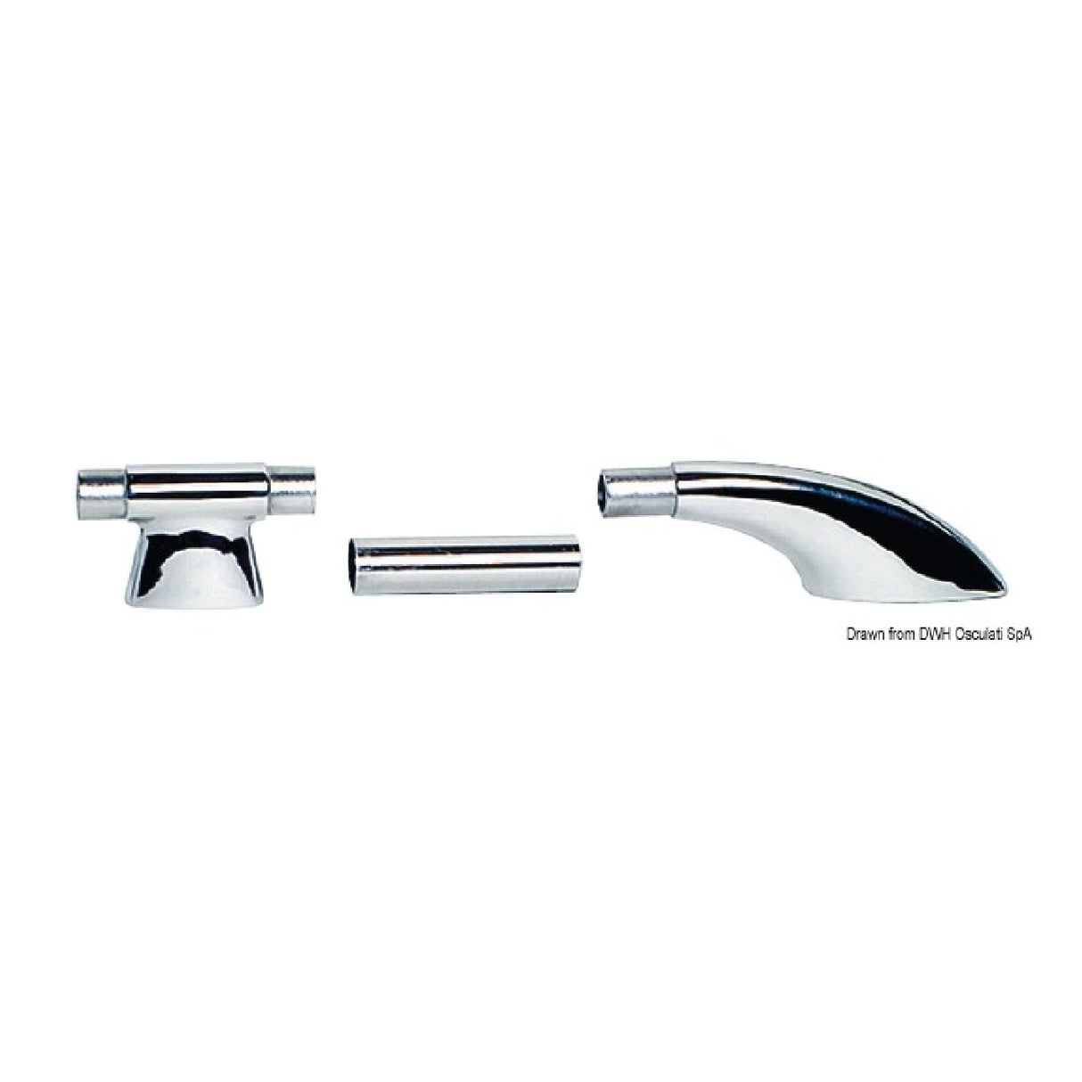 Osculati Stainless Steel Handrail Support 41.613.25