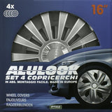 Juego de 4 tapacubos Cora Alulook Meridian de 16''