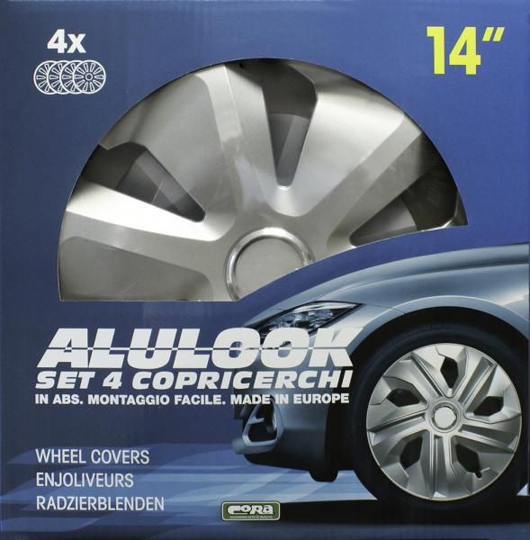 Juego de 4 tapacubos Cora de 14'' Alulook Roco