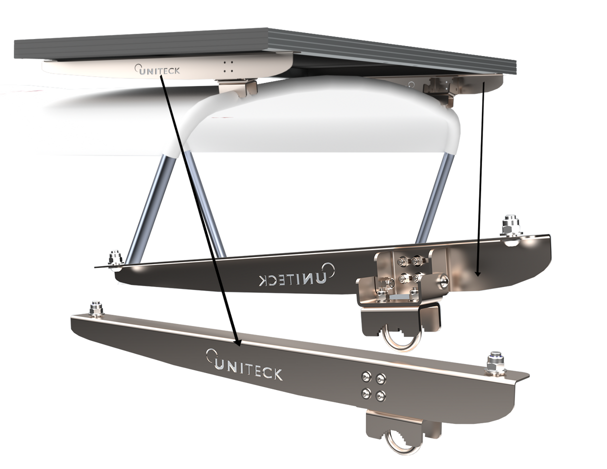 Uniteck Staffa di montaggio per imbarcazioni - bimini speciale UNIFIX 100BM