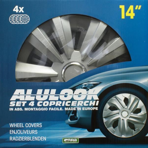 Cora Set 4 copricerchi 14'' Alulook Terra