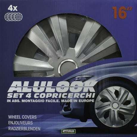 Cora Set of 4 16'' Alulook Terra Wheel Covers