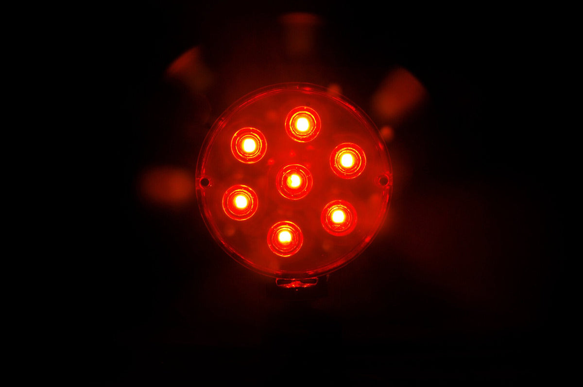 Lampa Loki-Led, luce ingombro 14 Led, doppia funzione, 12/24V - Rosso/Arancio 41460
