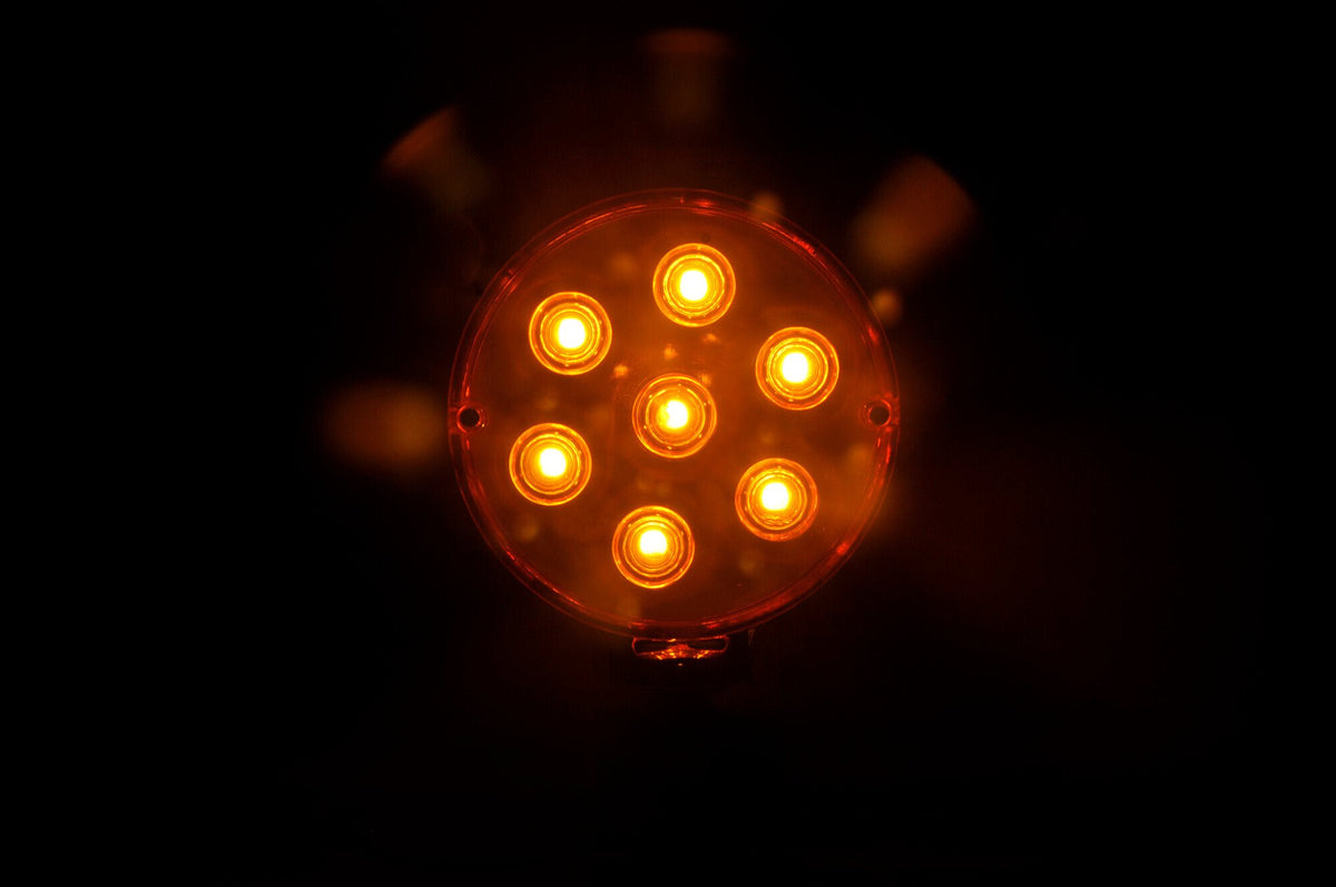 Lampa Loki-Led, luce ingombro 14 Led, doppia funzione, 12/24V - Rosso/Arancio 41460