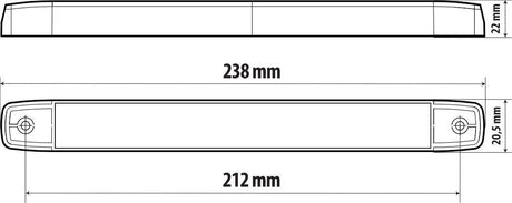 Lampa Luce decorativa - 16 Led - 12/24V - Bianco 41465