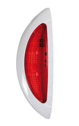 Beleuchtungslampe Abmessungen 4 LED 12/24V Weiß/Rot Gehäuse Weiß