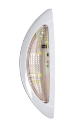 Beleuchtungslampe Abmessungen 4 LED 12/24V Weiß/Rot Gehäuse Weiß