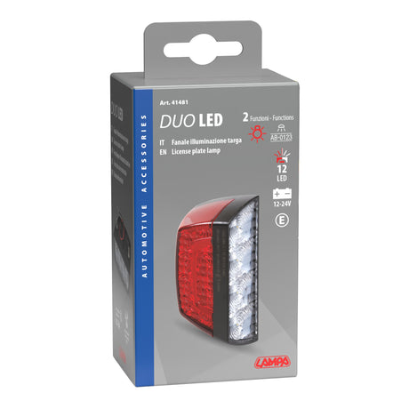 Lampa Fanale posteriore a Led, illuminazione targa e luce di posizione, 12/24V 41481