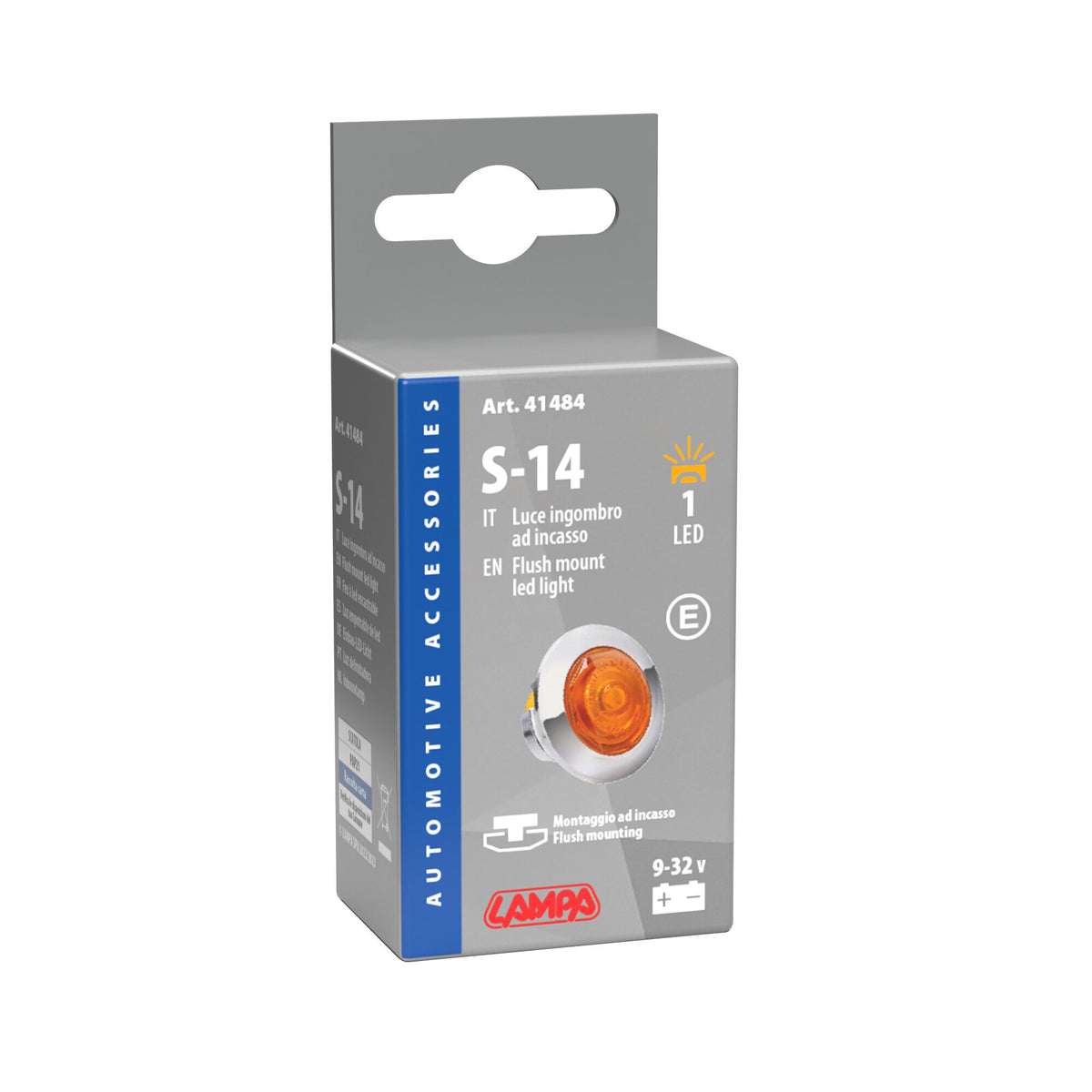 Lampa Luce da incasso a Led, 12/24V - Arancio 1484 41484
