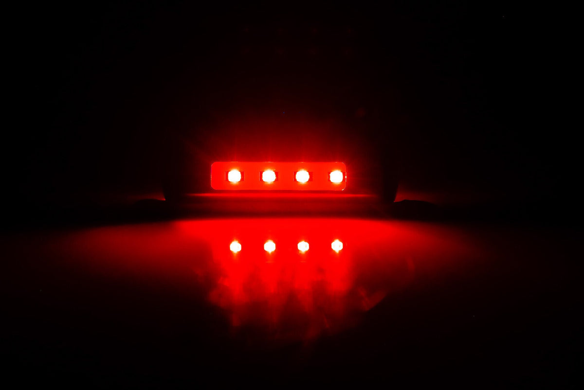 Lampa Luce ingombro a 4 Led, 12/24V - Rosso 1491 41491