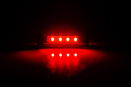 Lampa Luce ingombro a 4 Led, 12/24V - Rosso 1491 41491