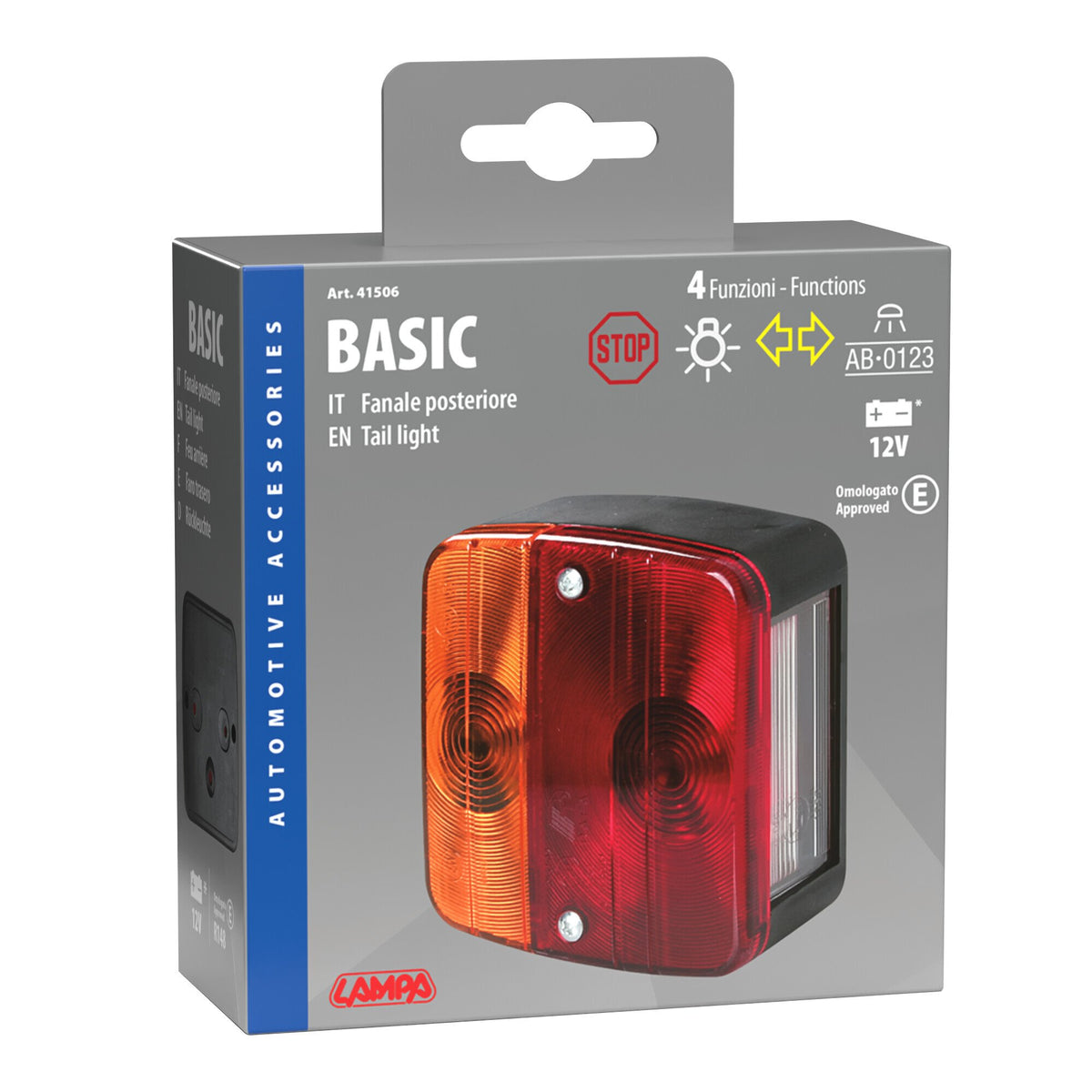 Lampa Basic, fanale posteriore 4 funzioni 12V 41506