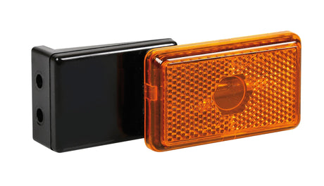Lampa Luce ingombro con catarifrangente e staffa, 12/24V - Arancio 41519