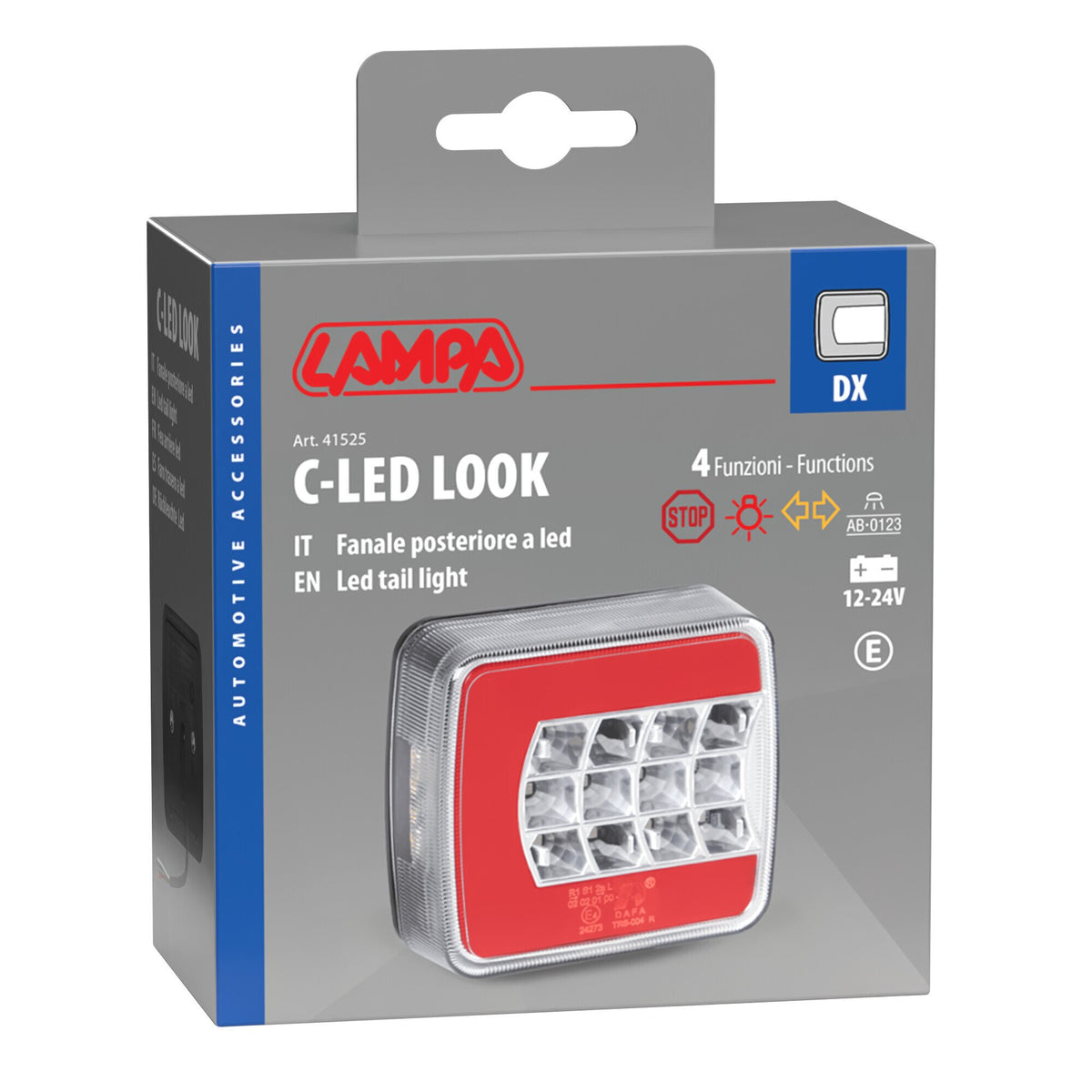 Lámpara C-Led Look Faro Trasero LED 4 Funciones 12/24V - Derecha