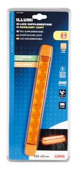 Illumi luce ingombro a 9 Led montaggio in superficie, 12/24V Arancio 1 funzione 41541