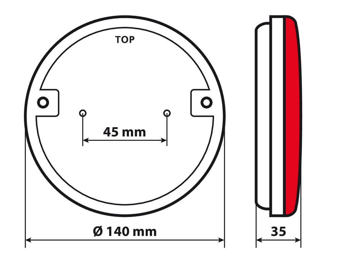Lampa Dynamic O-Led, Fanale retromarcia, 3 funzioni, 12/24V - Sinistro 41548