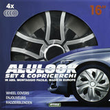 Cora Set 4 copricerchi 16'' Alulook Bis Mix
