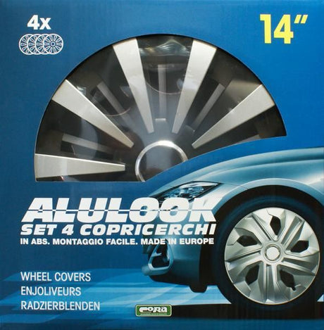 Cora Satz mit 4 14'' Alulook Fox Mix Radkappen