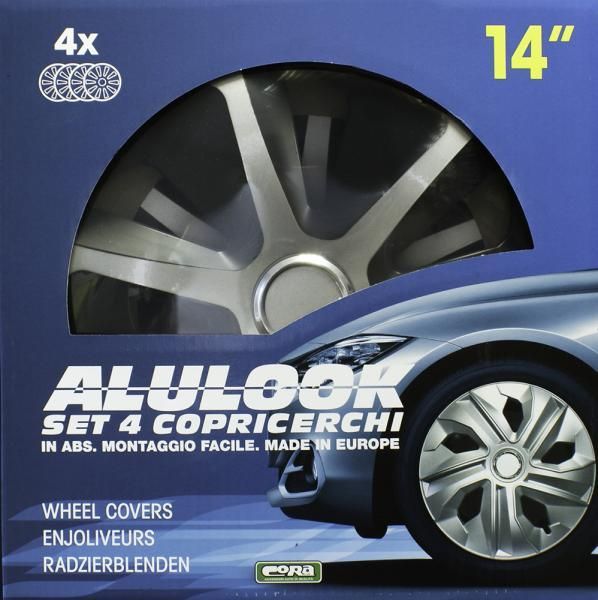 Juego de 4 tapacubos Cora de 14'' Alulook Roco Mix