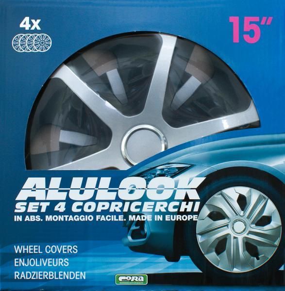 Juego de 4 tapacubos Cora de 15'' Alulook Roco Mix