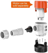 SEAFLO Kleine, nicht-automatische elektrische Tauchpumpe 12 V 1500/2000 GPH