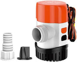 SEAFLO Kleine, nicht-automatische elektrische Tauchpumpe 12 V 1500/2000 GPH