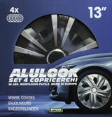 Cora Set 4 copricerchi 13'' Alulook Terra Mix