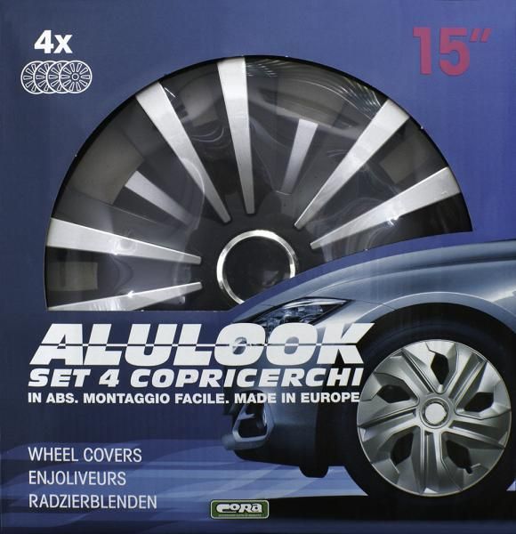 Cora Set 4 copricerchi 15'' Alulook Terra Mix