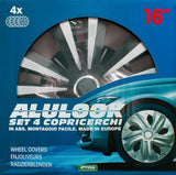 Cora Set 4 copricerchi 16'' Alulook Terra Mix